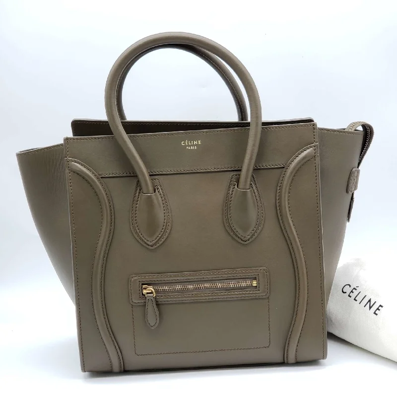 CELINE Micro Luggage Calfskin Hand Bag